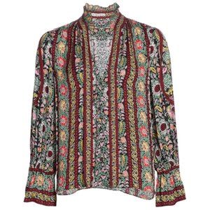 ALICE AND OLIVIA  Reilly Flower Pot-print blouse